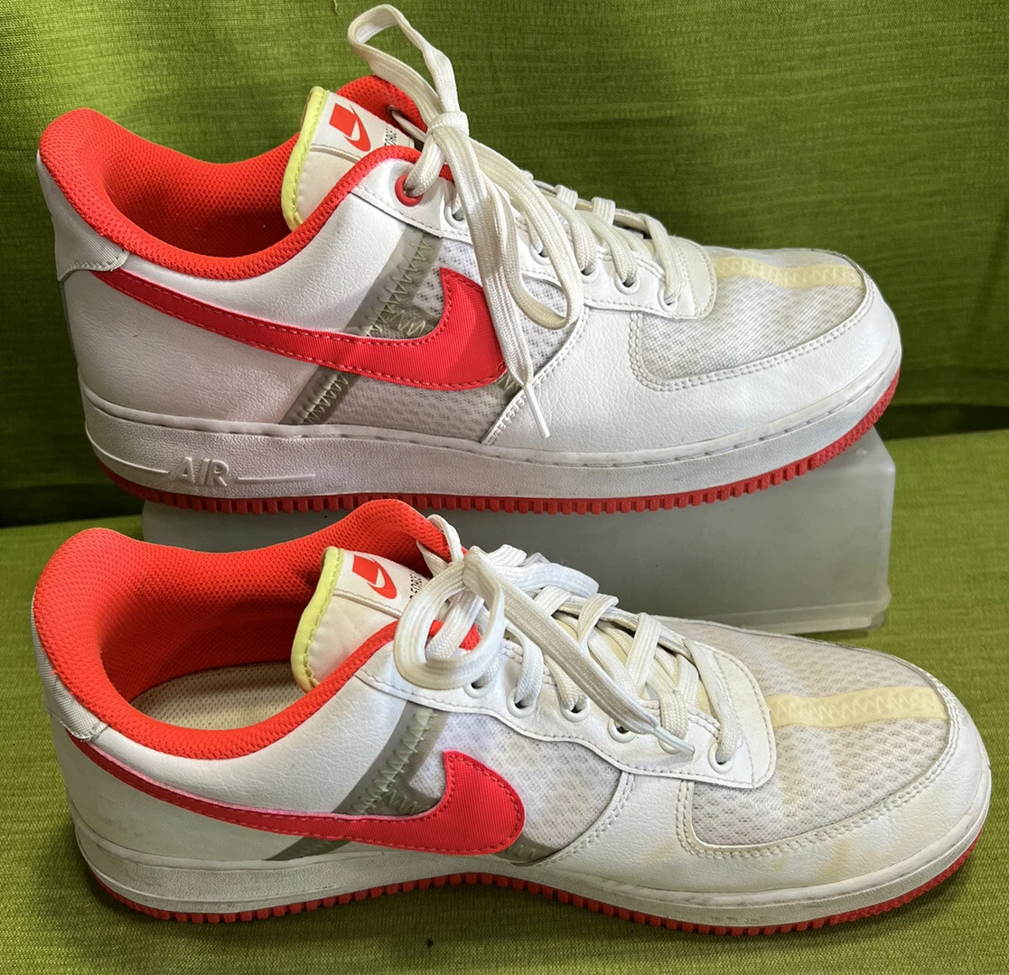 Nike air force 1 07 lv8 white crimson sale