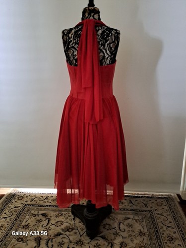 Vintage Alex Perry Red Cocktail,Formal,Dress Size 12 - Picture 4 of 15
