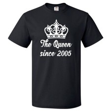 21st Birthday Gift For 21 Year Old Queen Since 2005 T Shirt