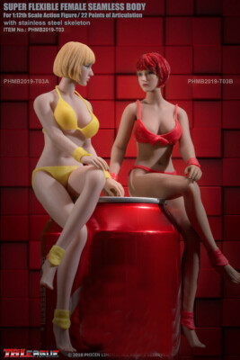 TBLeague Phicen 1/12 Seamless Female Sports Muscle Girl Body 6in Action Figures