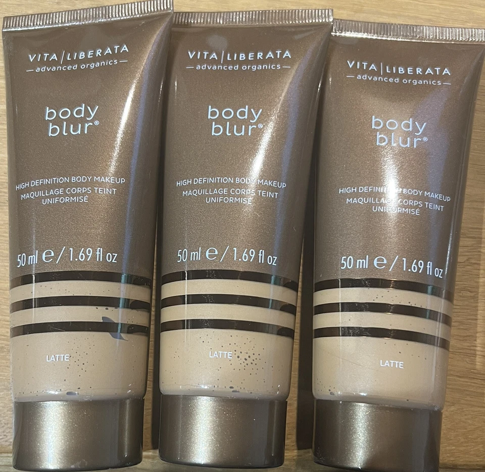 3x Vita Liberata Body Blur High Definition Körper Make-up 50ml ''Latte'' Portofrei N