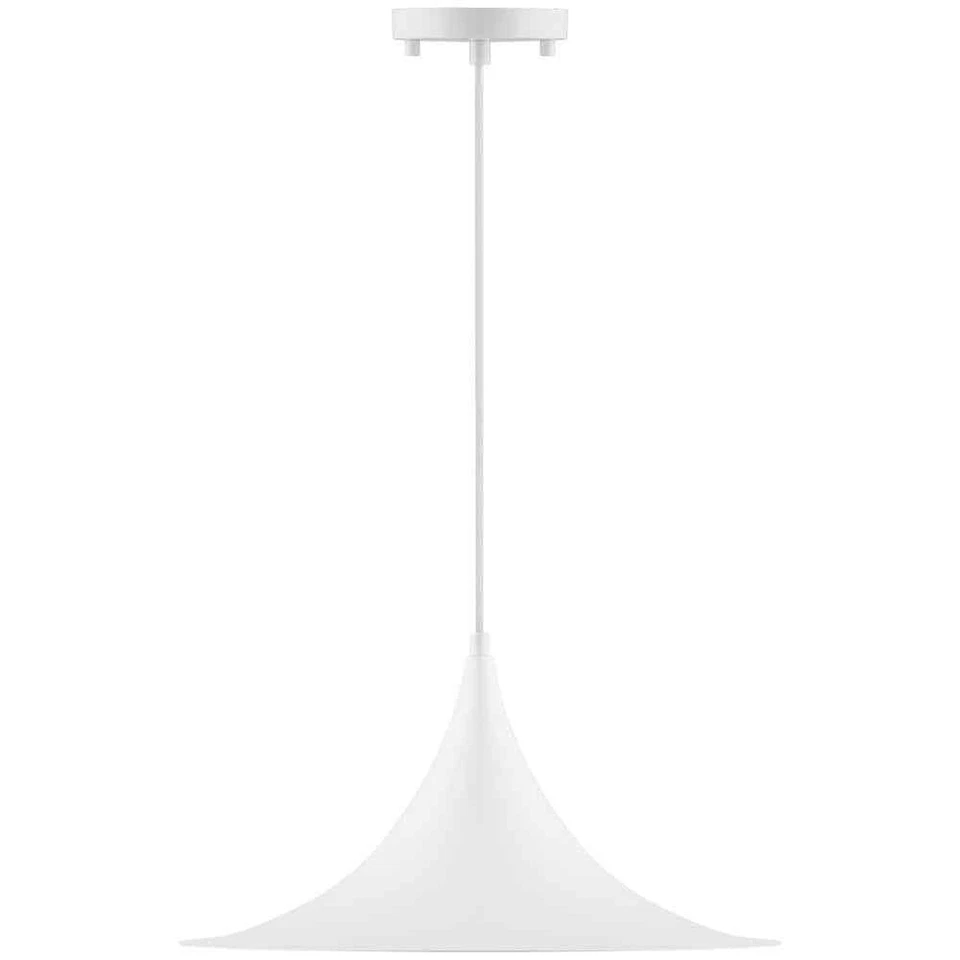Access Lighting Costa 4 -Watt 1-Light Matte White Cone Pendant Light,Steel Shade - Image 3 of 4