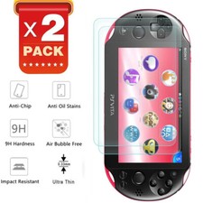 2x Tempered Glass Screen Protector for Sony PlayStation Vita 2000