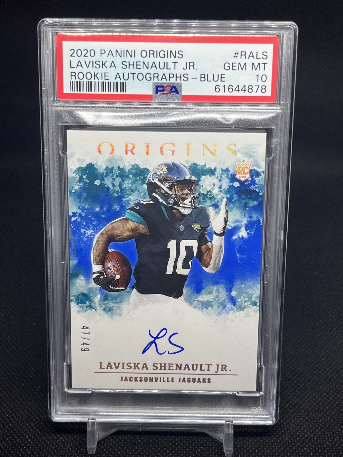Laviska Shenault Jr. Panini Origins Rookie Autographs #RALS Blue