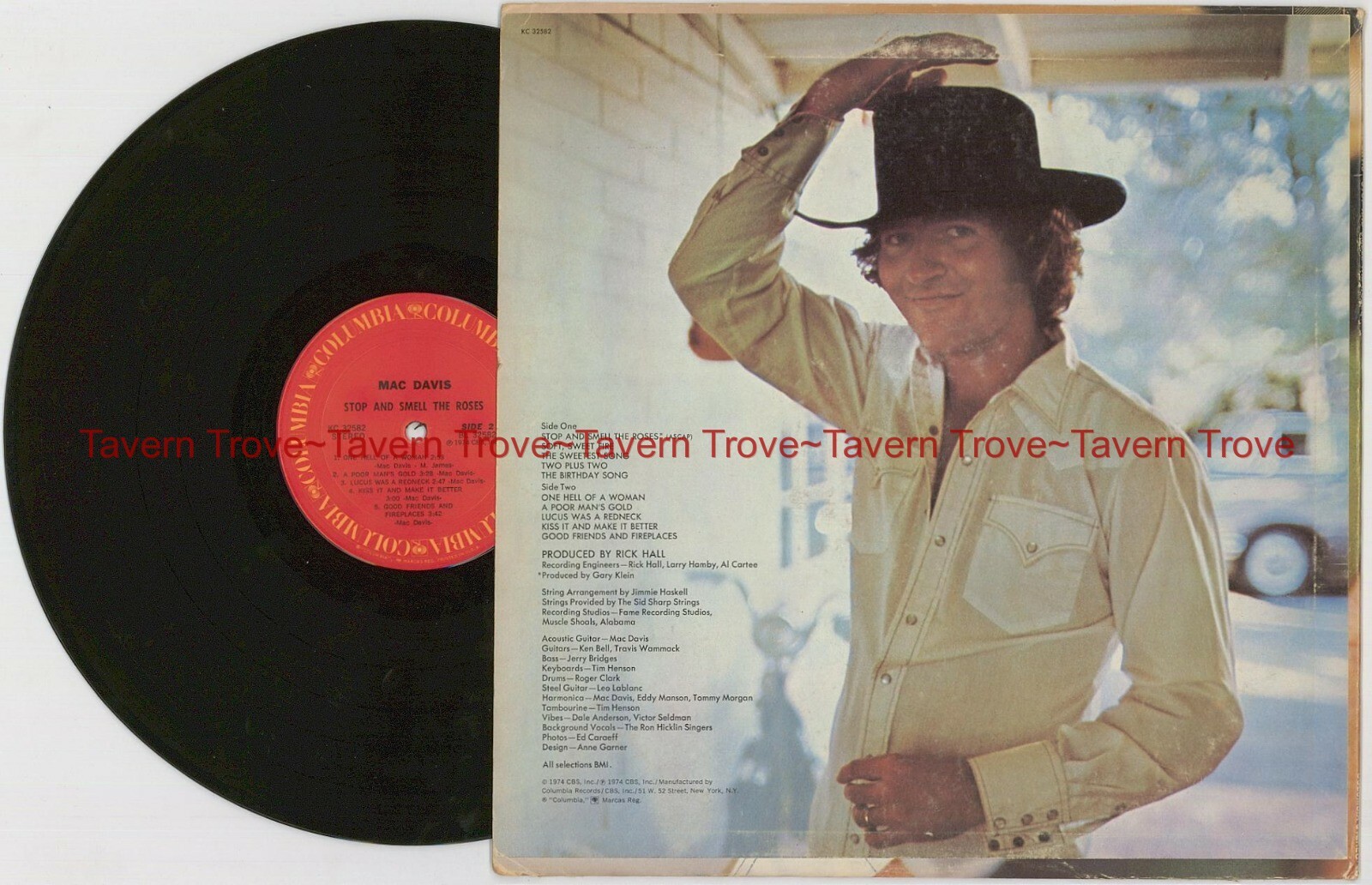 1974 MAC DAVIS Stop And Smell The Roses NM/NM JVG eBay