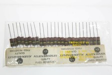 Pack of 25 Allen Bradley VINTAGE Carbon Composition Resistors 2 Watt 22 Ohms 5%