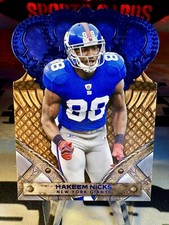 2011 Hakeem Nicks Panini Crown Royale Die-Cut Blue /100 #35 New York Giants