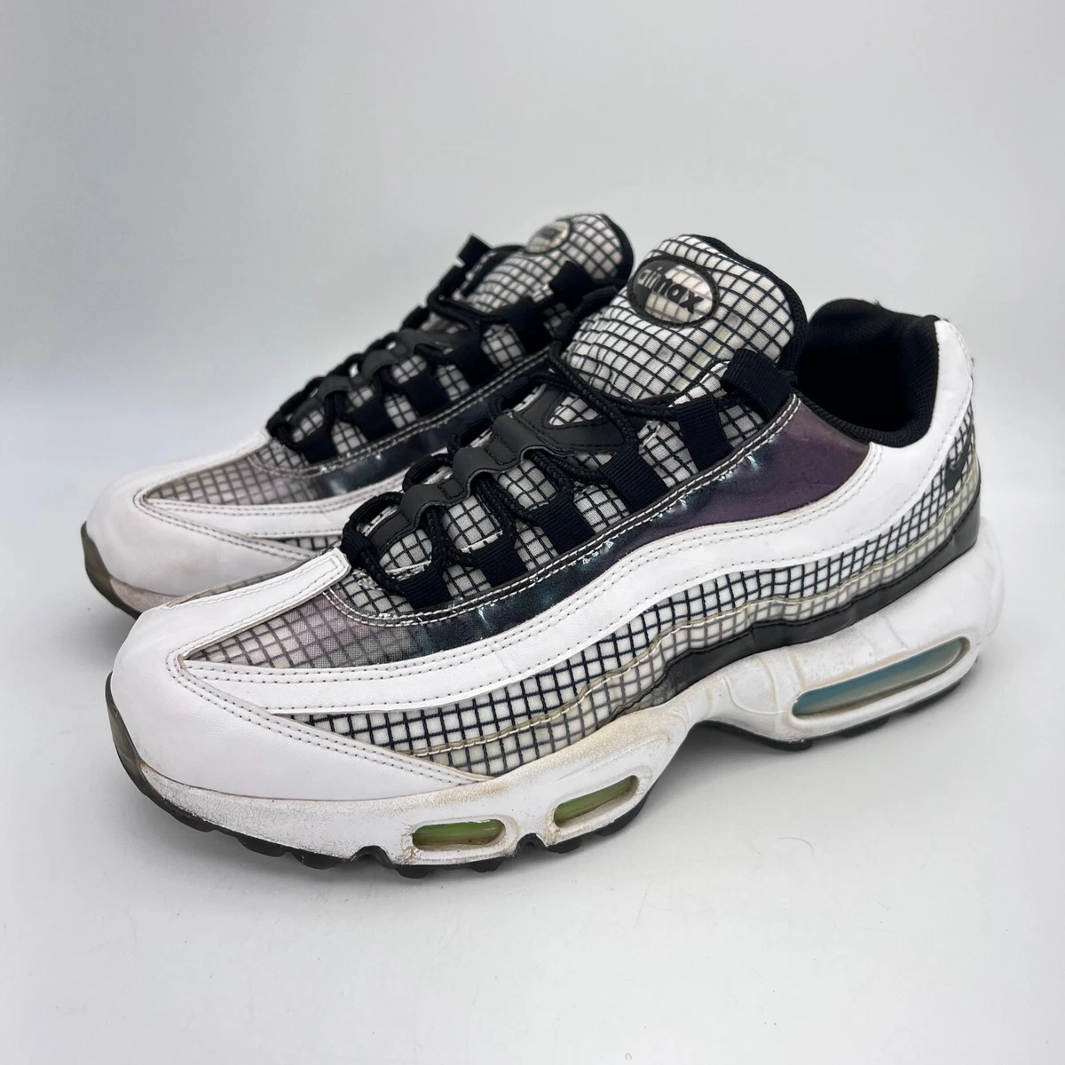 Nike Air Max 95 Lv 8 White Black Blue Gaze Men Sneaker Shoes