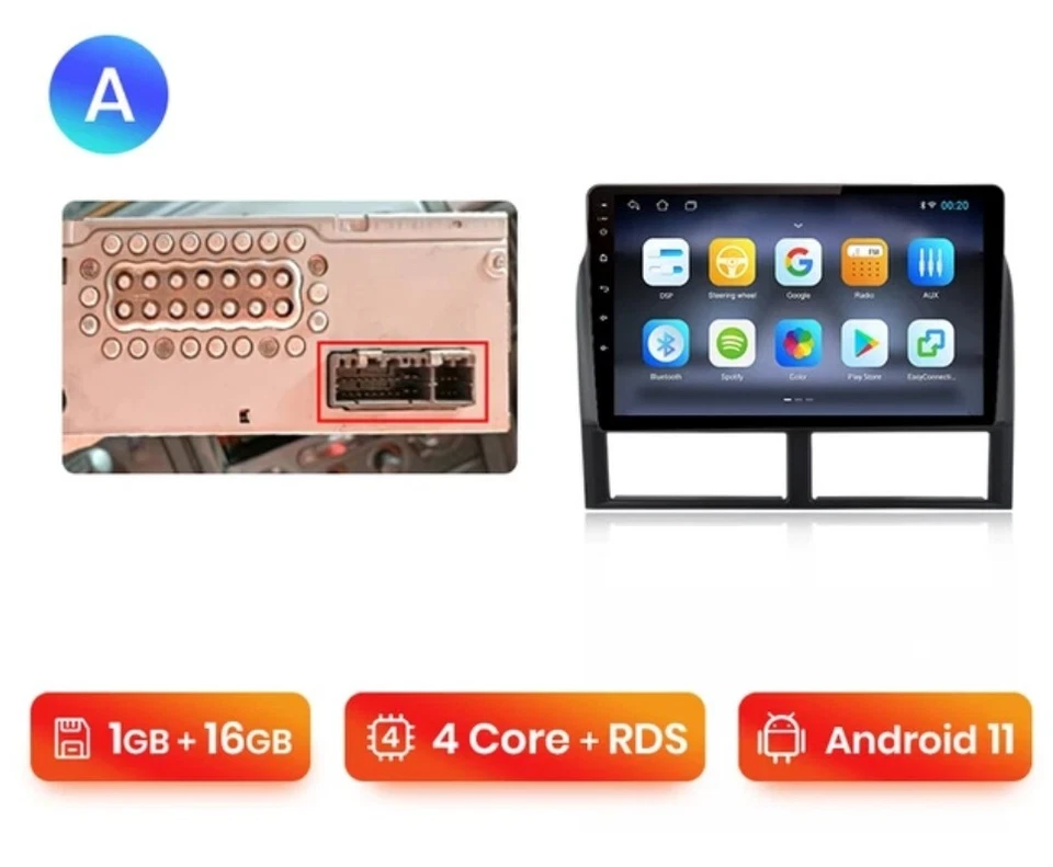 RADIO 2 DIN PER JEEP GRAND CHEROKEE 1GB 16 GB NAVIGATORE GPS BLUETOOTH ANDROID - Immagine 2 di 4