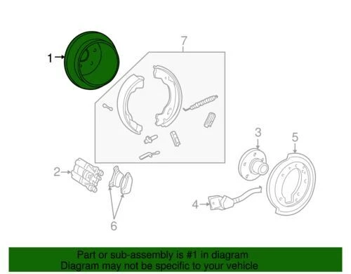Rotor de freno de disco izquierdo derecho original Ford Lincoln Aviator 2003-2005 5C5Z-2C026-B Foto 2 de 2