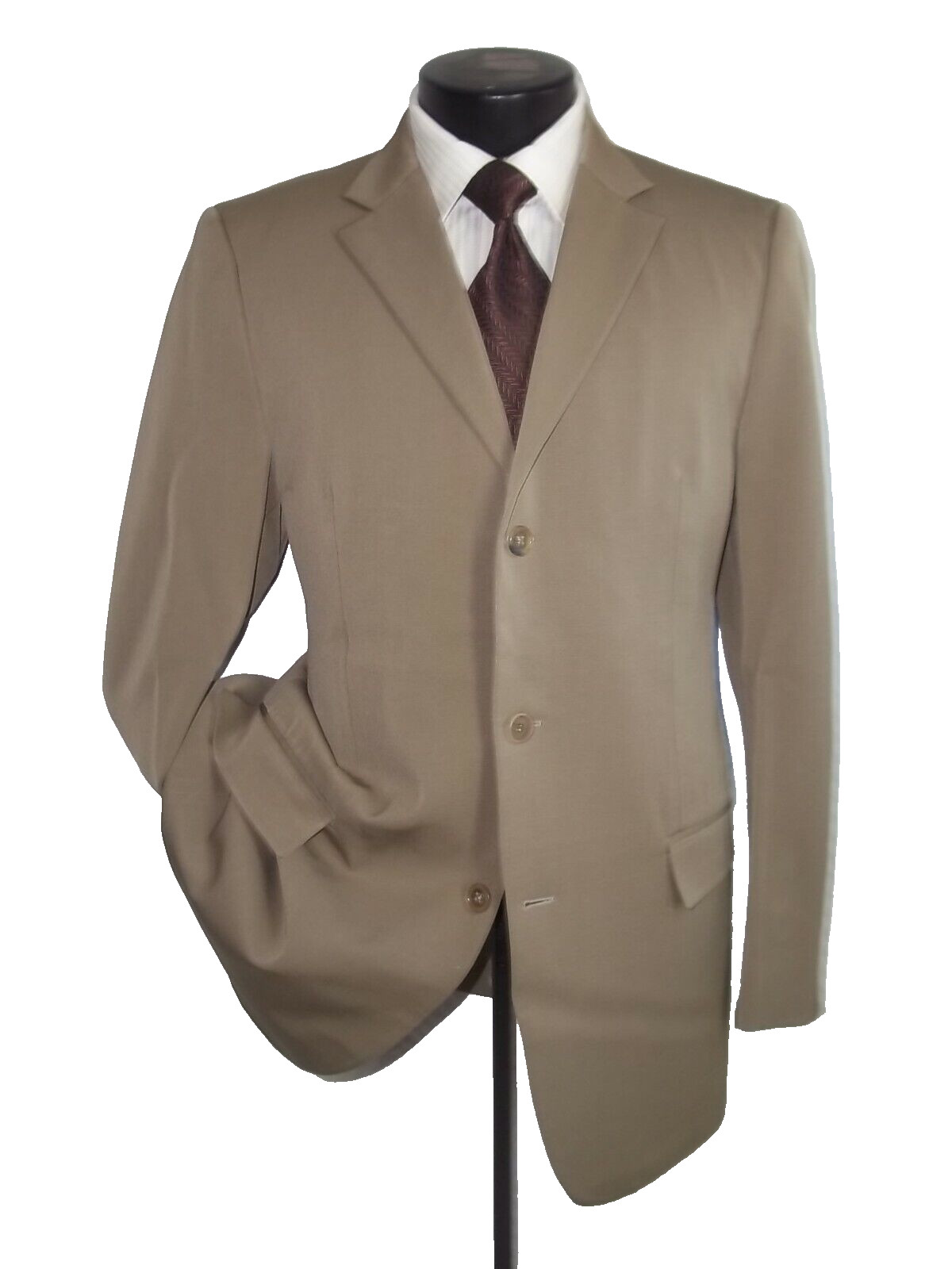 #@ Jill Sander Solid Beige 3Button Center Vent Wo… - image 1