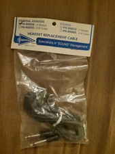 Aviation headsest replacement cable mono