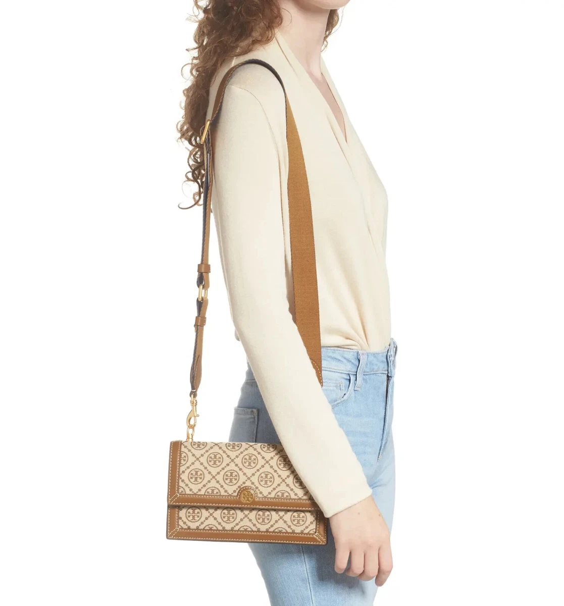 Tory Burch T Monogram Jacquard Mini Crossbody Bag