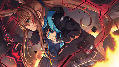 Anime girls digital art artwork 2d arknights amiya Playmat Game Mat Desk