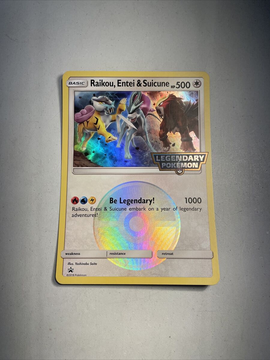 Raikou, Entei & Suicune Jumbo Promo Legendary Pokémon