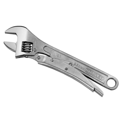 Stanley Locking Adjustable Wrench Max Grip Anti Slip Mechanism