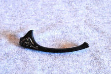 vintage eyeglasses browline plastic brow left black 44