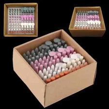 100Pcs/set Ceramic Stone Nail Drill Bits Electric Mills Machine Nail Drill Tools