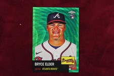 2022 Topps Chrome Platninum 1953 Style Bryce Elder Green Chrome RC 23/99