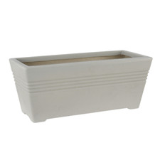 Milano Trough Planter 58cm Plastic Garden Pot Frost Resistant Ash or Stone New