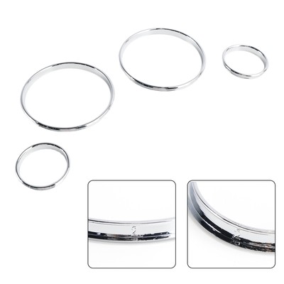 Silver Dash Trim Rings Speedometer Gauge Cluster Panel Für BMW E38 E39 E53 X5