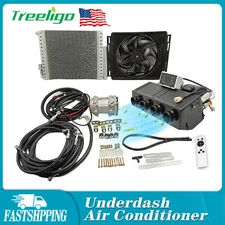12V Remote Control Underdash Cool Electric Air Conditioner DC Auto Car A/C Kits