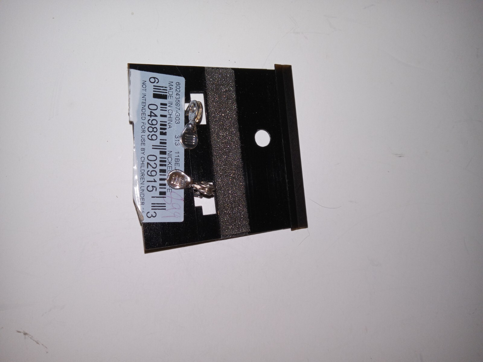 Anne Klein Clip On Earrings Rectangular Lemon Gre… - image 2