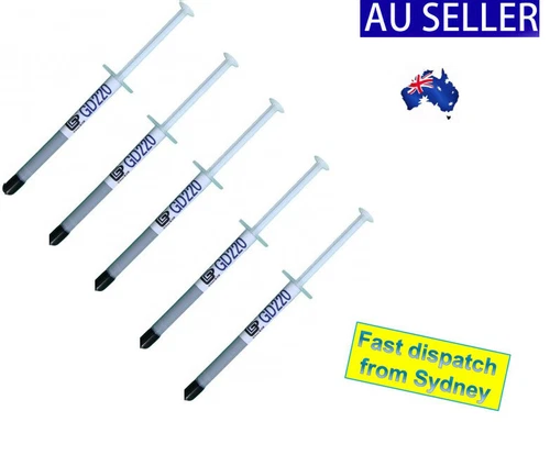 5x Thermal Grease Heatsink Compound Paste Heat Sink CPU GPU VGA Syringe AU