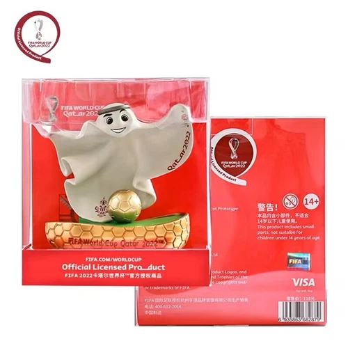 New Official Authenti Qatar 2022World Cup La'eeb Mascot Doll Football Souvenirs - Picture 5 of 5