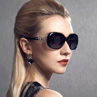 Summer Round Sunglasses - 59mm 54mm Acrylic Lens Metal Frame Women Retro Shades