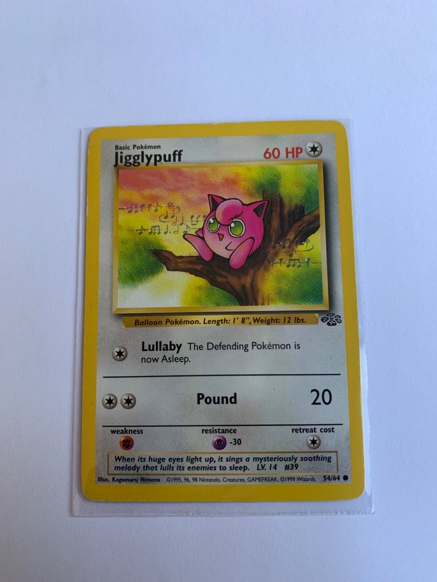 Jigglypuff Jungle 54/64 - 1995, 96, 98 Nintendo - Pokemon Card - NM Jigglypuff Jungle 54/64 - 1995, 96, 98 Nintendo - Pokemon Card - NM