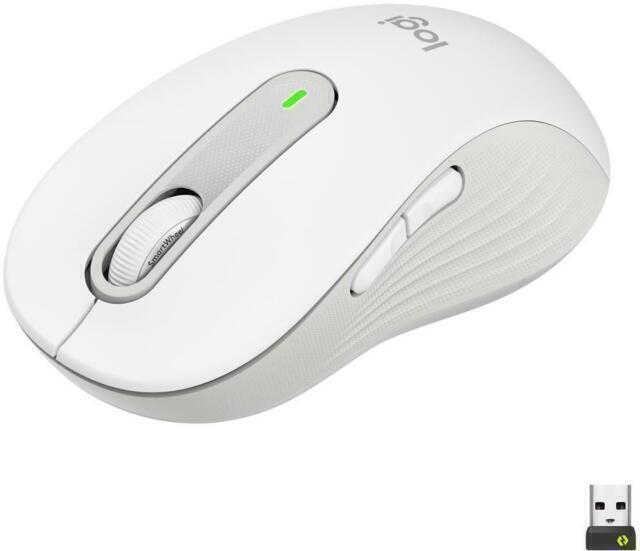 Logitech Signature M650 Wireless Mouse in Off-White Design