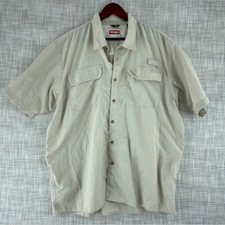 Wrangler Shirt Button Down Short Sleeve Mens Size XL 1245