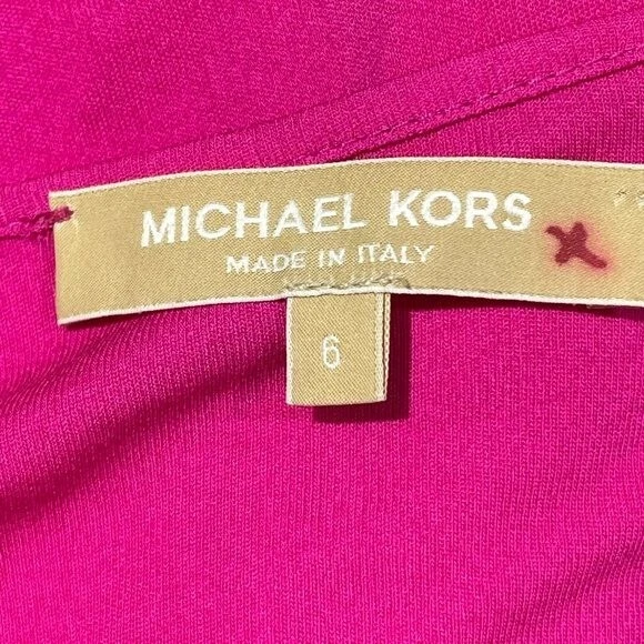 Abito Michael Kors Shift rosa taglia 6 o media senza maniche