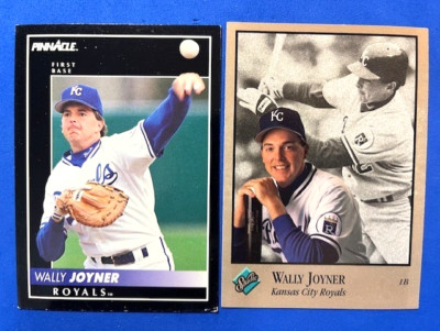 Wally Joyner 1992 Pinnacle & 1992 Leaf Studio Baseball - Royals