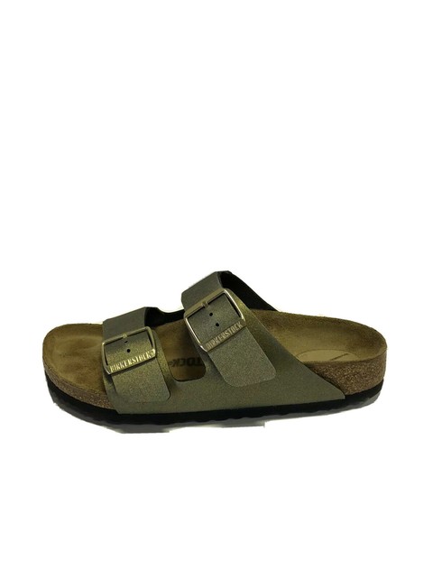 birkenstock icy metallic stone gold