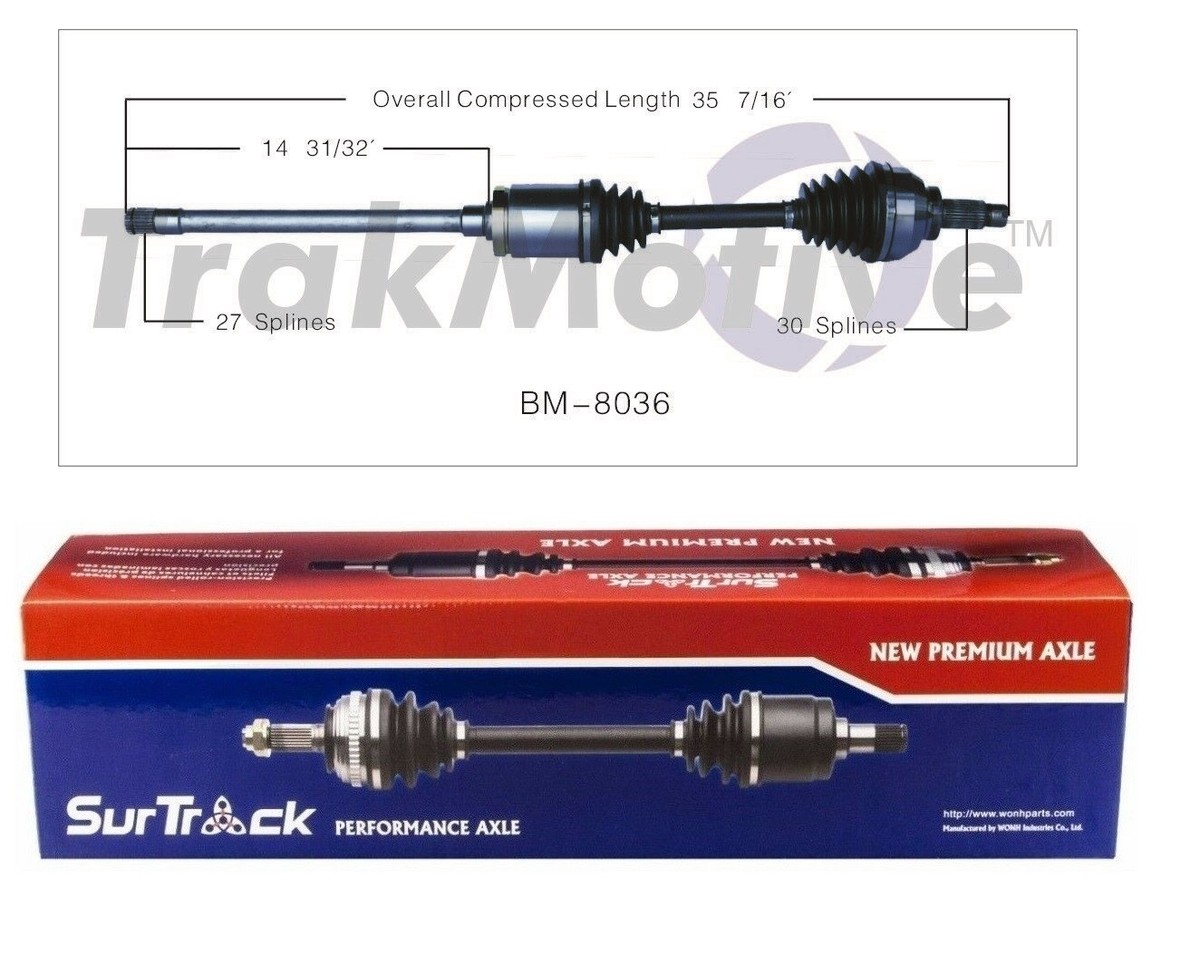 For BMW 325xi 330xi 2001-05 Front Passenger Right CV Axle Shaft