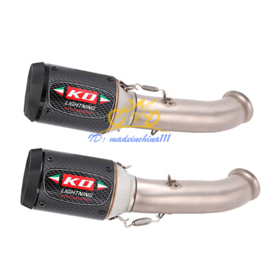 51mm Mid Link Pipe Exhaust Mufflers System Modified For Duke 390 RC390 2017-2020