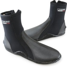Diving Boots Cressi Minorca Long 3mm Black US 5 Crew Black Black Mens Ladies