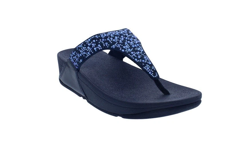 Sandalias FitFlop Lulu Chrystal-Mix De Dedo Medianoche Azul Oscuro - Imagen 2 de 4