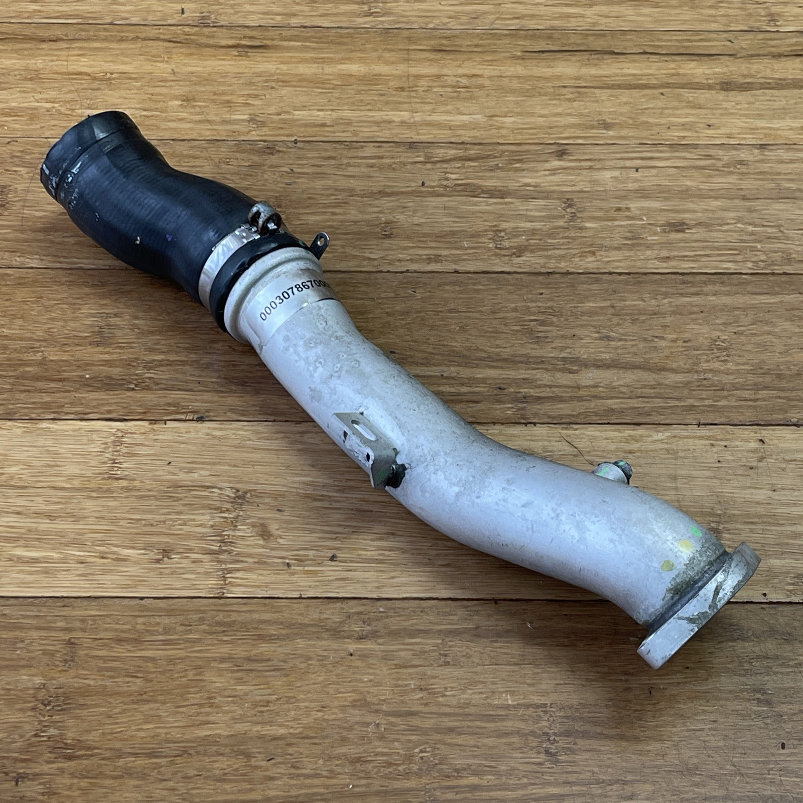 2015-2018 Ferrari California T Left Compressor Flanged Outlet Pipe OEM Original
