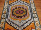 Turkish Oushak Rug, Geometric Multicolored Handmade Bohemian Rug 4x6 Ft — photo 6