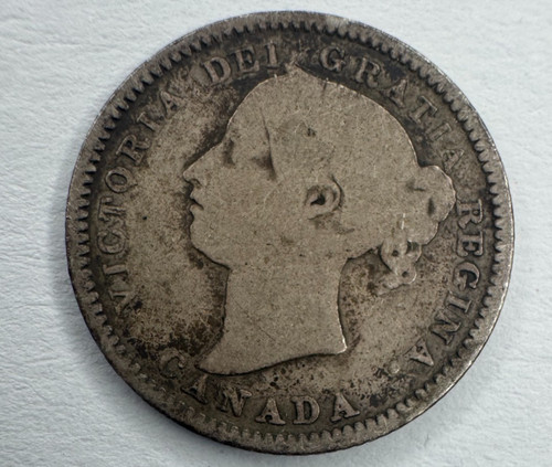 1891 Canada Silver Dime 10 Cents Coin - Queen Victoria - Sterling Silver (.925)