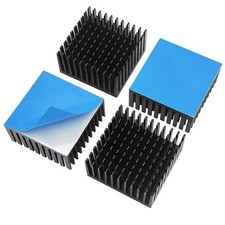 4PCS Aluminum Heat Sink 40x40x20mm with Thermal Conductive Adhesive Tape, 40m...