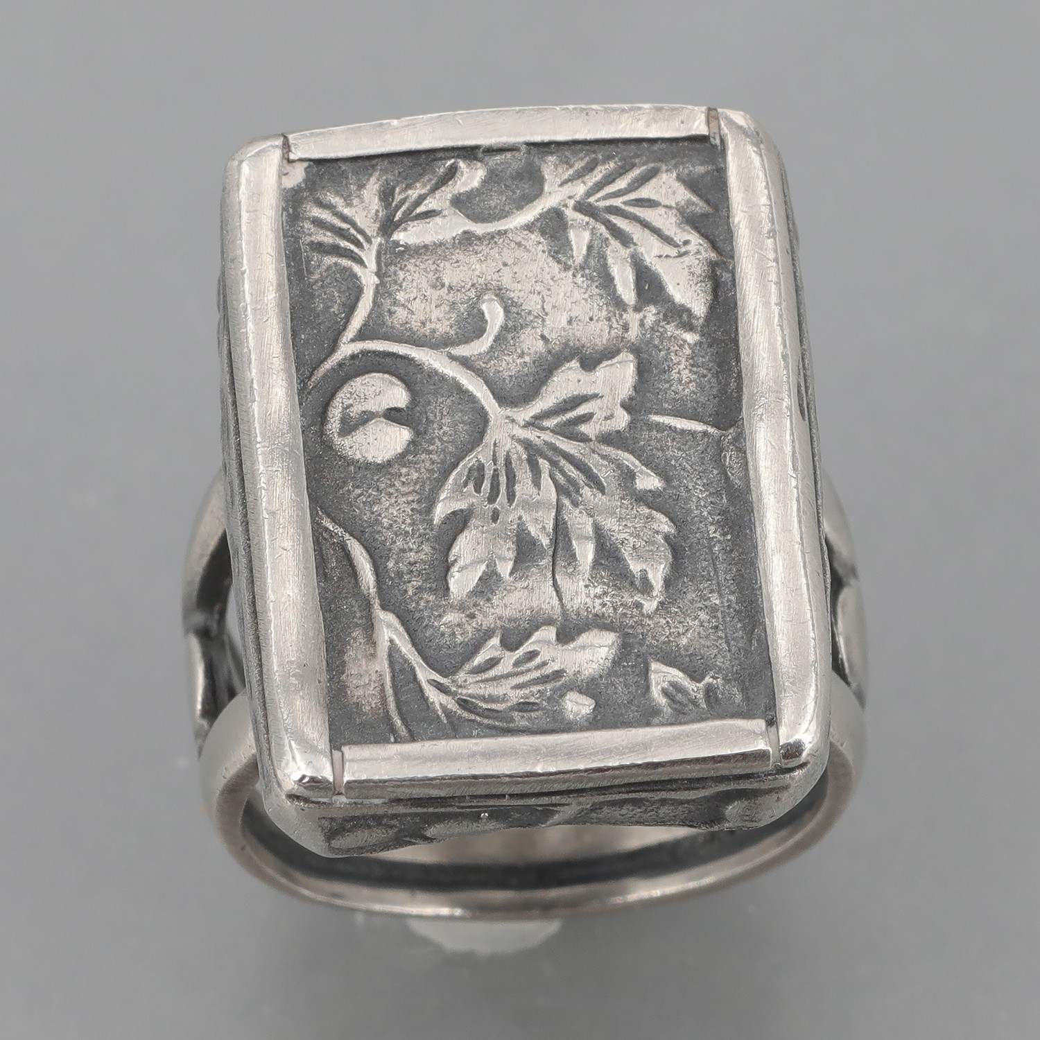 Retired Silpada Sterling Silver Rectangular Textu… - image 1