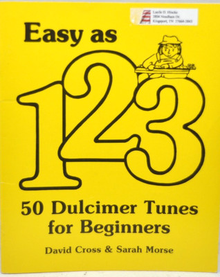 Easy as 1 2 3  - 50 Dulcimer Tunes Beginners David Cross Music Book