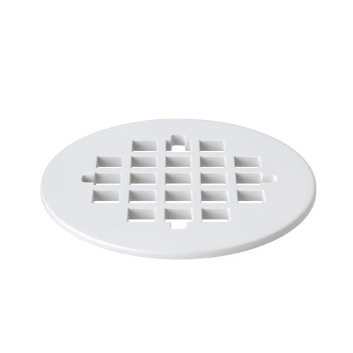 PROFLO PF42947 White 4-1/4" White Plastic Strainer - For Use On Shower Drain - Picture 1 of 2