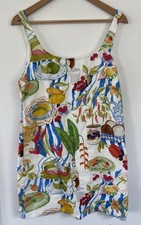 NWT Farm Rio Women's Fresh Table Premium Linen Mini Dress Size Medium