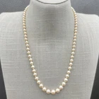 Vintage Avon Faux Pearl Necklace Gold Tone Filigree Clasp Costume Jewelry 18"