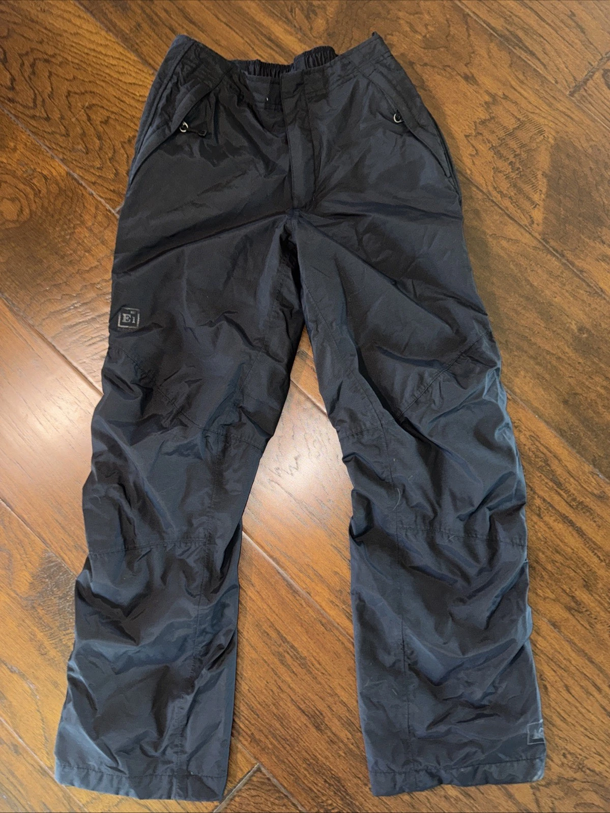 REI Womens E1 Element Size 2 Petite Softshell Snow Ski Waterproof Pants Black